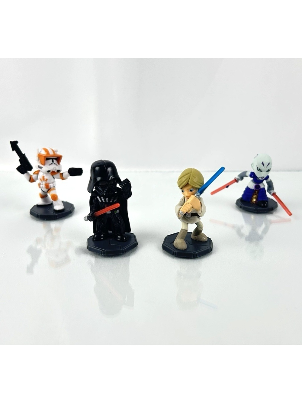 Funko Star Wars Rivals Lot Luke Darth Vader Ventress Clone Trooper